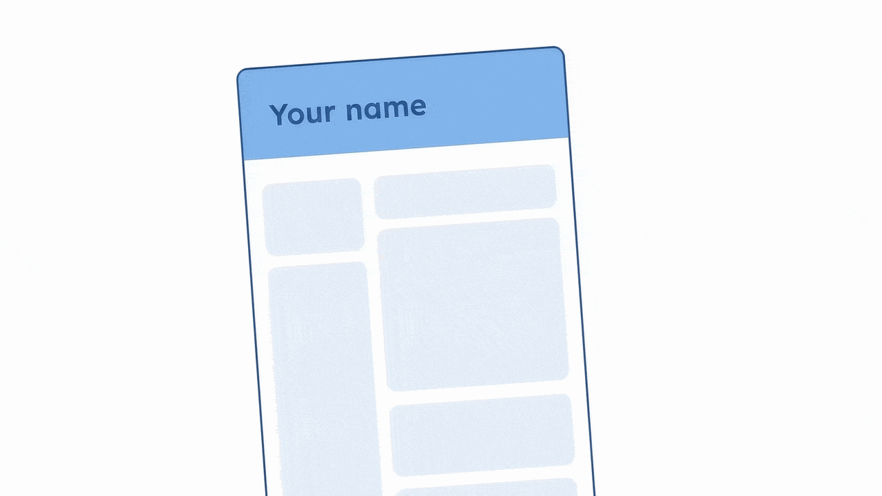 CV Card Animation